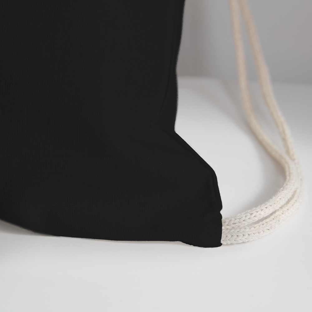 Frank's Monster Munchies Cotton Drawstring Bag - black