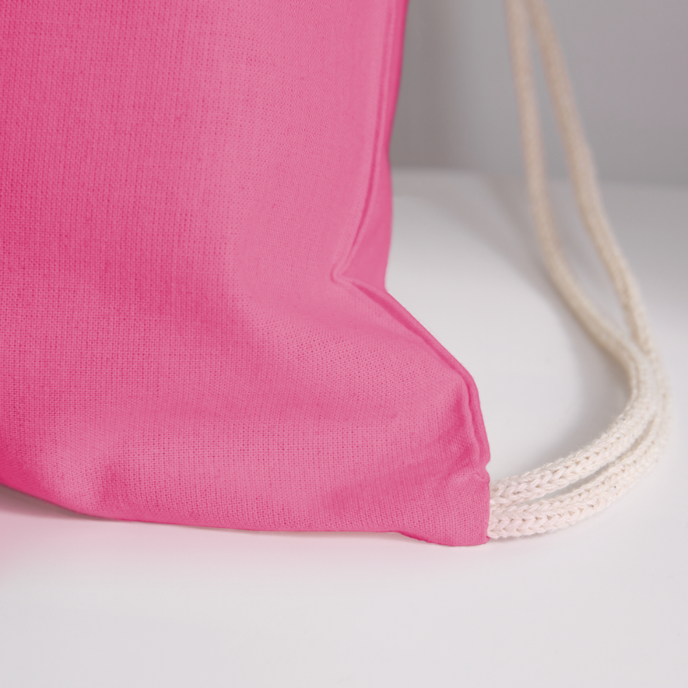 Frank's Monster Munchies Cotton Drawstring Bag - pink