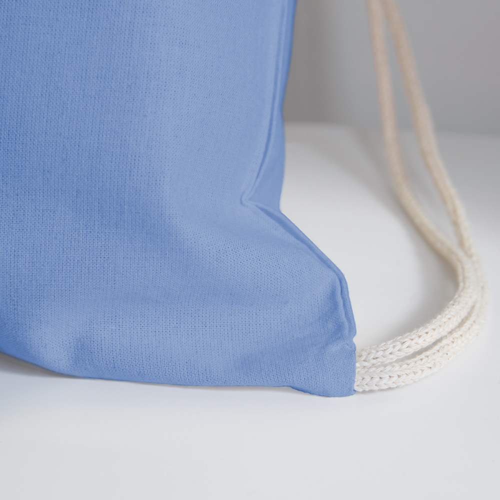 Frank's Monster Munchies Cotton Drawstring Bag - carolina blue