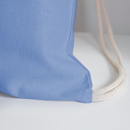 Frank's Monster Munchies Cotton Drawstring Bag - carolina blue