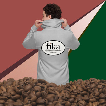 fika coffeehouse hoodie zip up