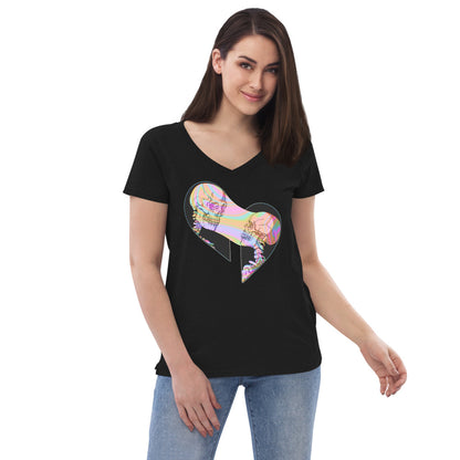 Soul Ties Recycled V-neck T-shirt