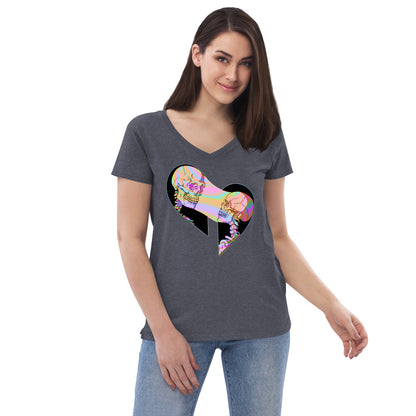 Soul Ties Recycled V-neck T-shirt